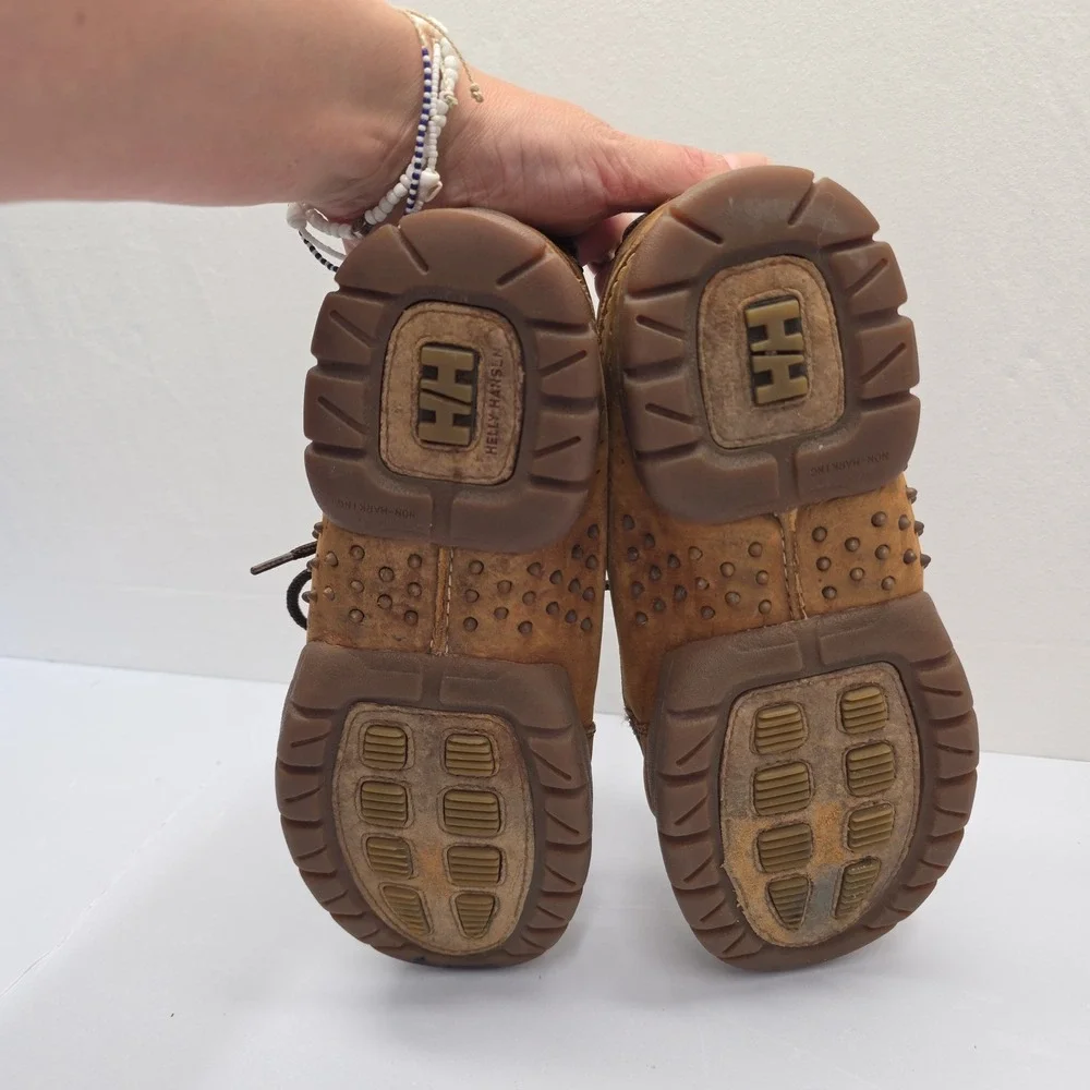 Helly Hansen Mens Brown Leather Boat Shoes Moccasin Toe Size 9 US 11467